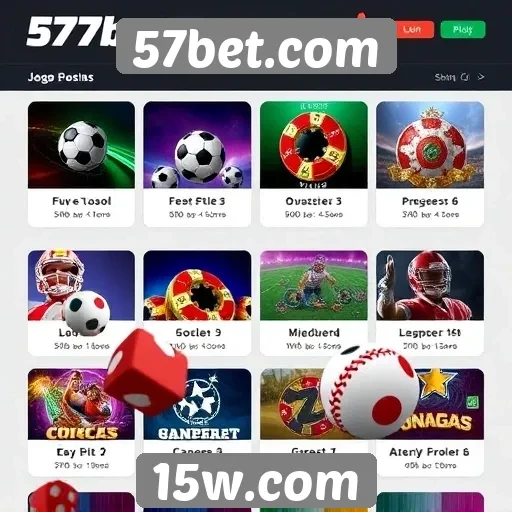 A análise das principais modalidades de jogos no 57bet